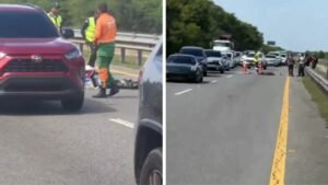 1-FOTO MUERE MOTOCICLISTA ACCIDENTE AUTOVIA DEL ESTE.