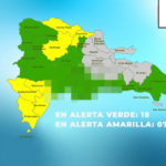 COE aumenta a 25 las provincias en alerta por fuertes lluvias