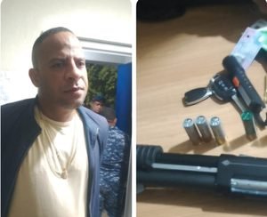 Policia-detiene-a-hombre-acusado-de-realizar-disparo-al-aire-con-escopeta-en-Barahona